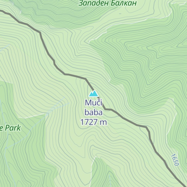 Map of Muči baba