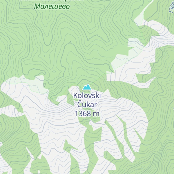 Map of Kolovski Čukar