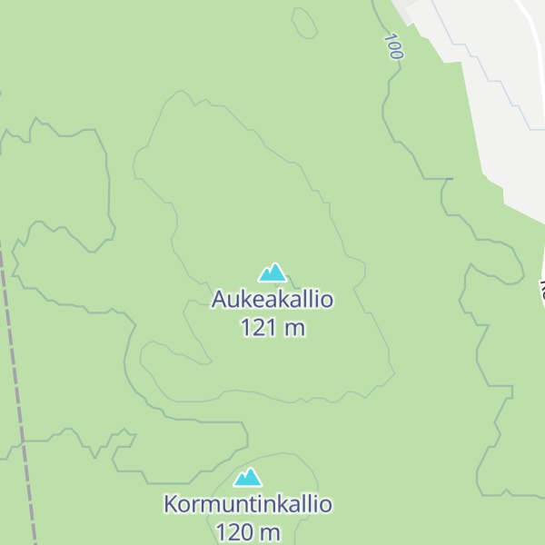 Map of Aukeakallio