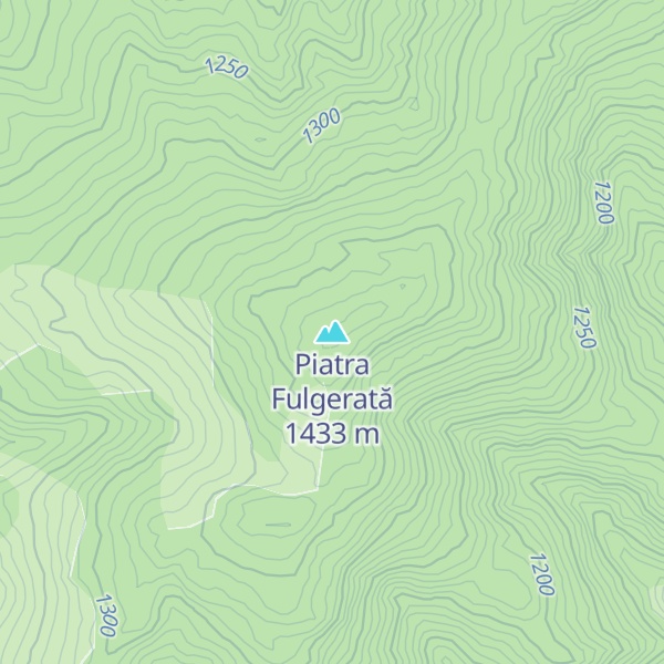 Map of Piatra Fulgerată