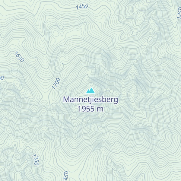 Map of Mannetjiesberg