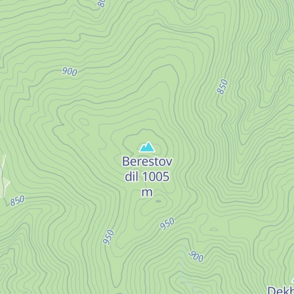 Map of Berestov dil