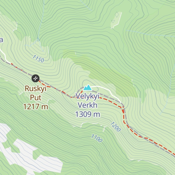 Map of Velykyi Verkh