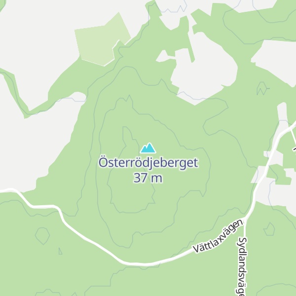 Map of Österrödjeberget