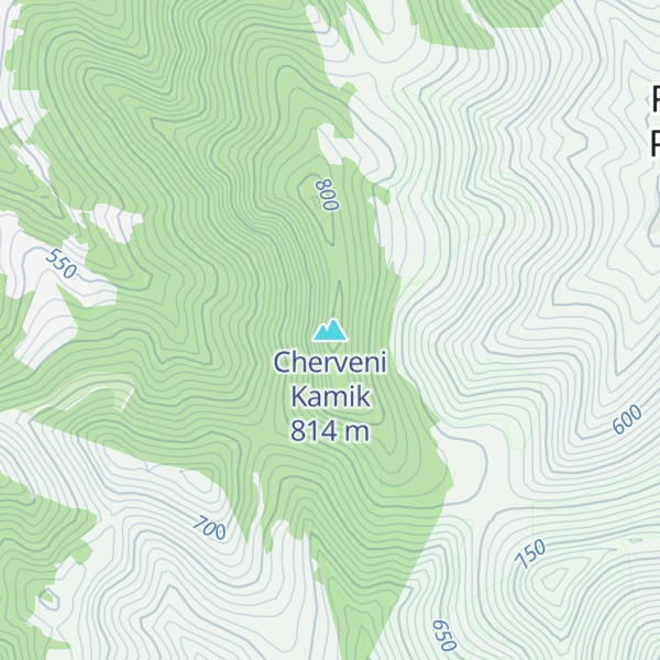 Map of Cherveni Kamik