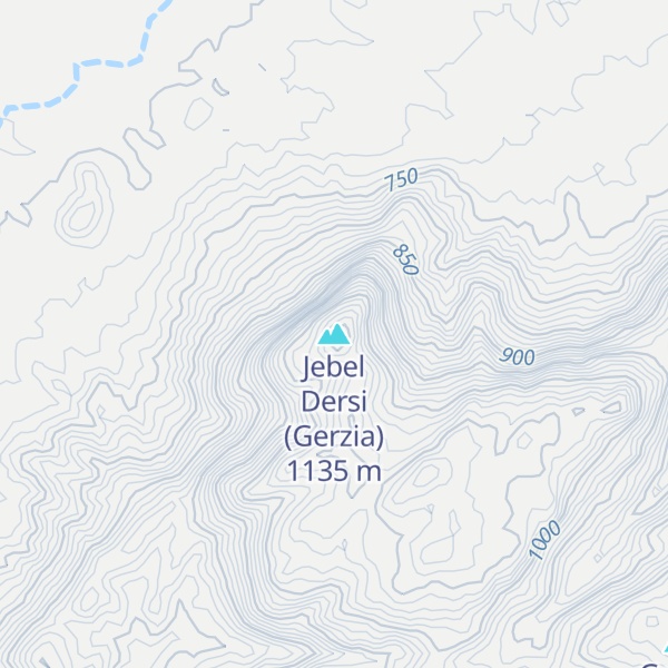 Map of Jebel Dersi (Gerzia)
