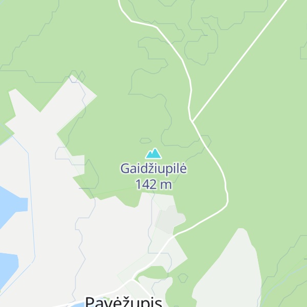 Map of Gaidžiupilė