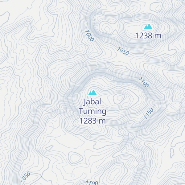 Map of Jabal Tuming