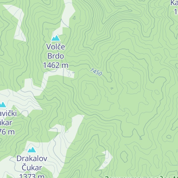 Map of Pecov Čukar