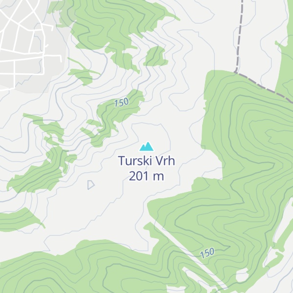 Map of Turski Vrh