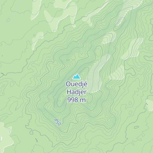Map of Ouedjé Hadjer
