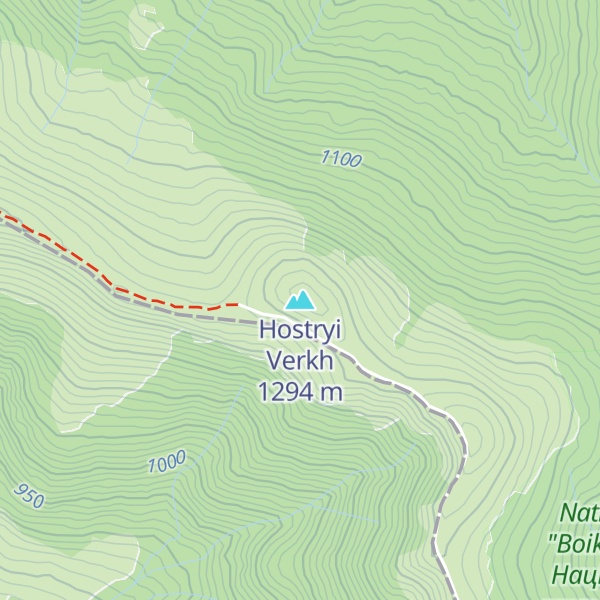 Map of Hostryi Verkh