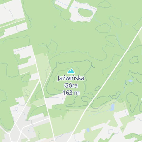 Map of Jaźwińska Góra