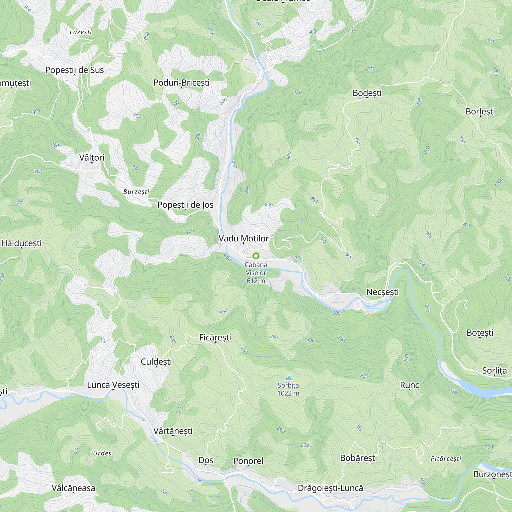 Cabana Viselor map