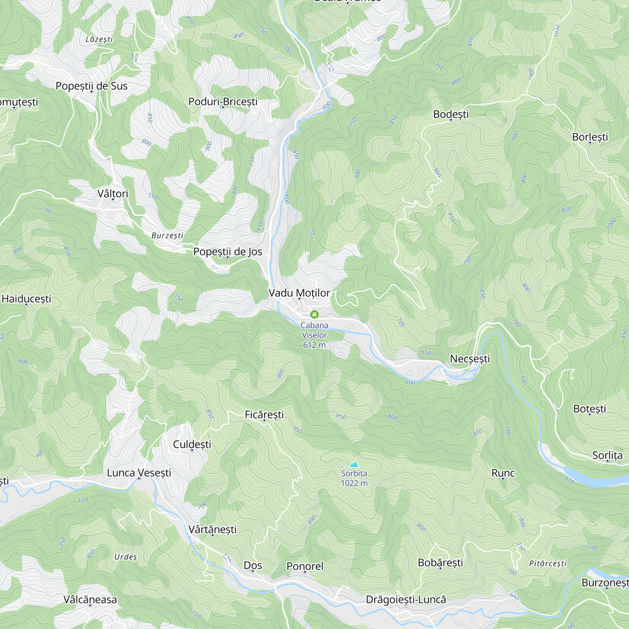 Cabana Viselor map