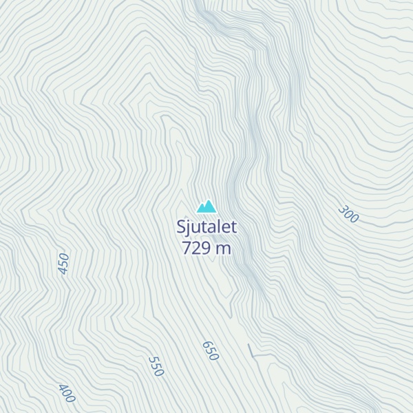 Map of Sjutalet