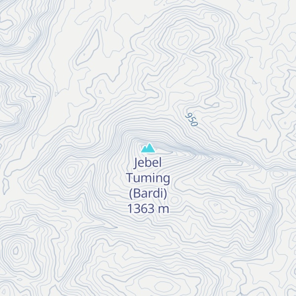 Map of Jebel Tuming (Bardi)