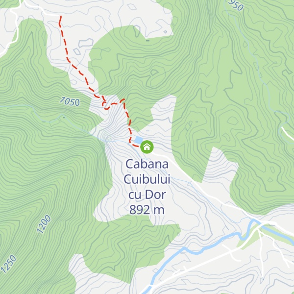 Map of Cabana Cuibului cu Dor