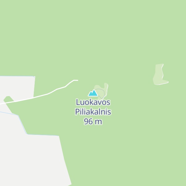Map of Luokavos Piliakalnis