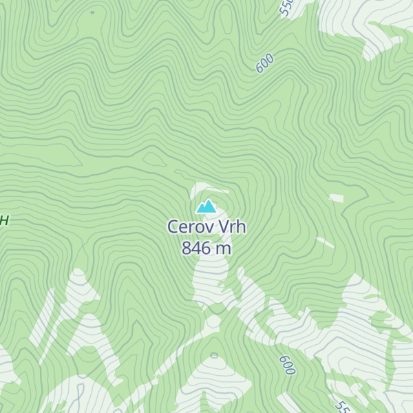 Map of Cerov Vrh