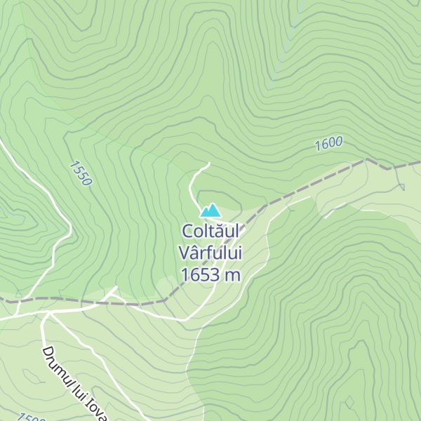 Map of Coltăul Vârfului