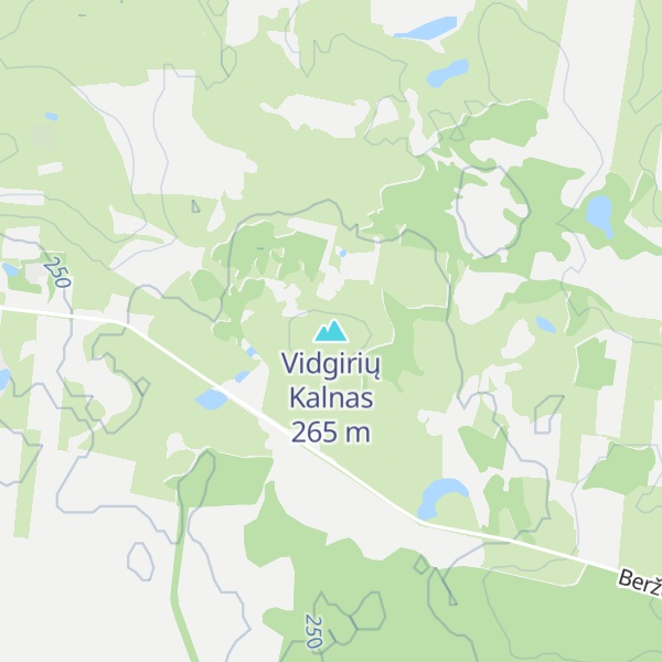 Map of Vidgirių Kalnas