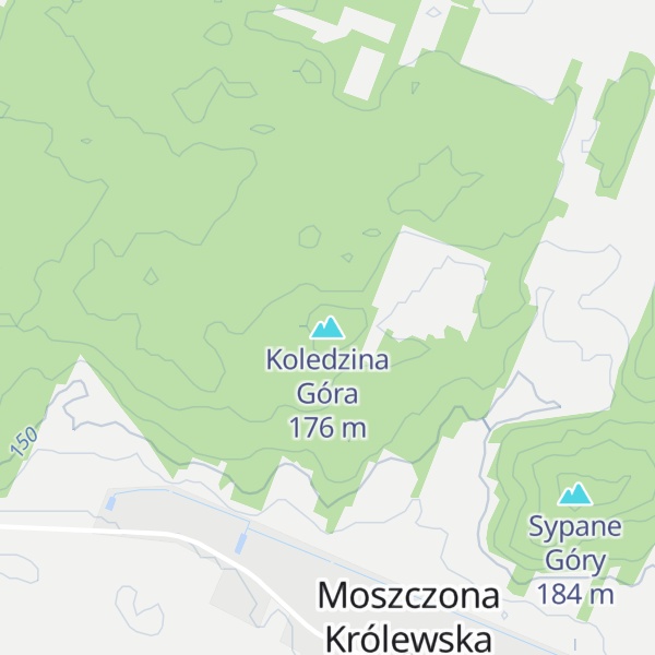Map of Koledzina Góra