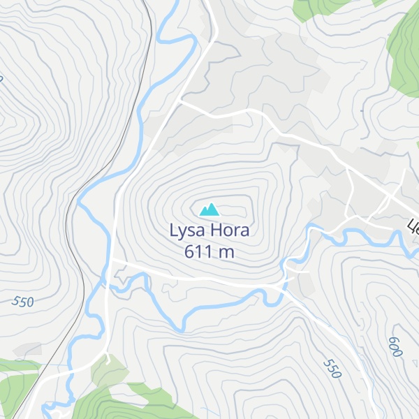 Map of Lysa Hora