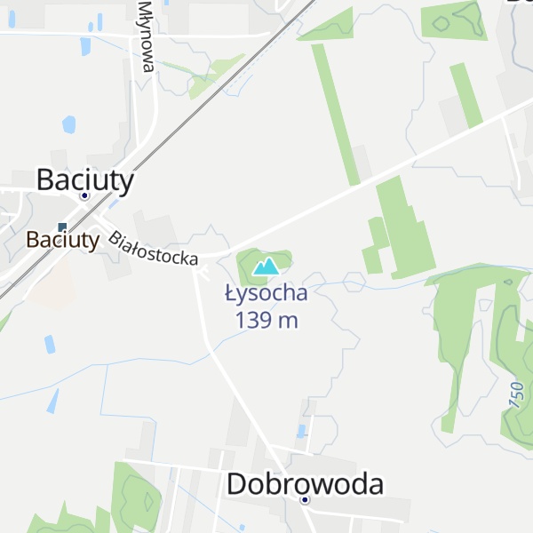 Map of Łysocha