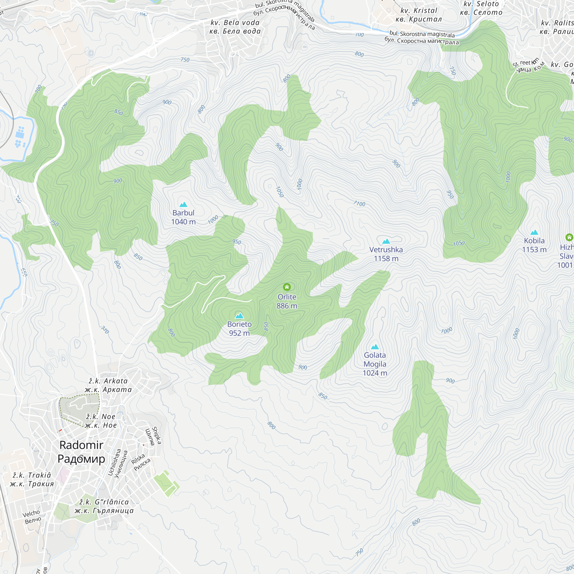 Orlite map