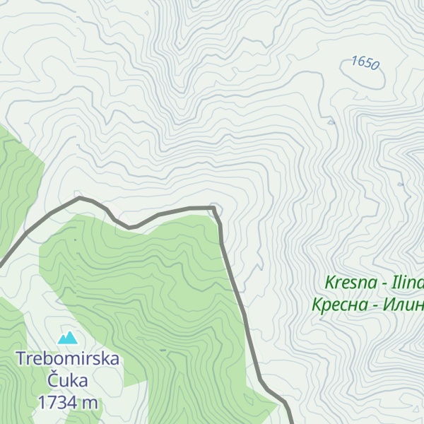 Map of Ilov Vrh / Iљov Vrv
