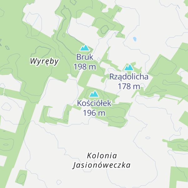 Map of Kościółek