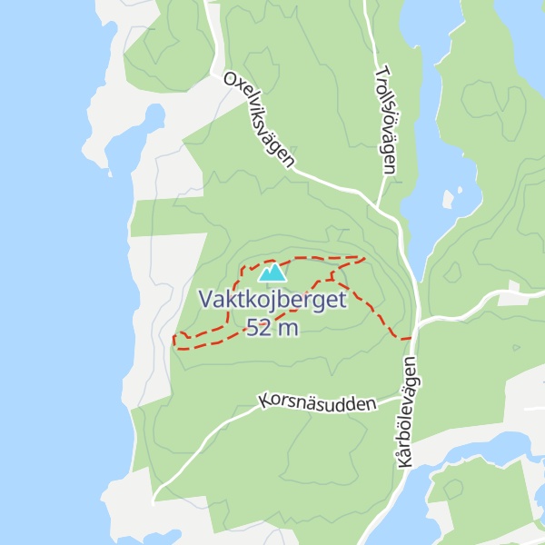 Map of Vaktkojberget