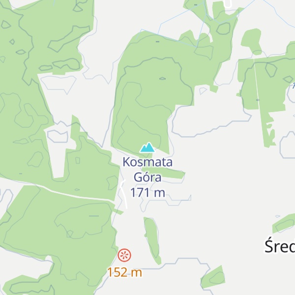 Map of Kosmata Góra