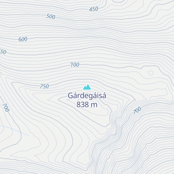 Map of Gárdegáisá