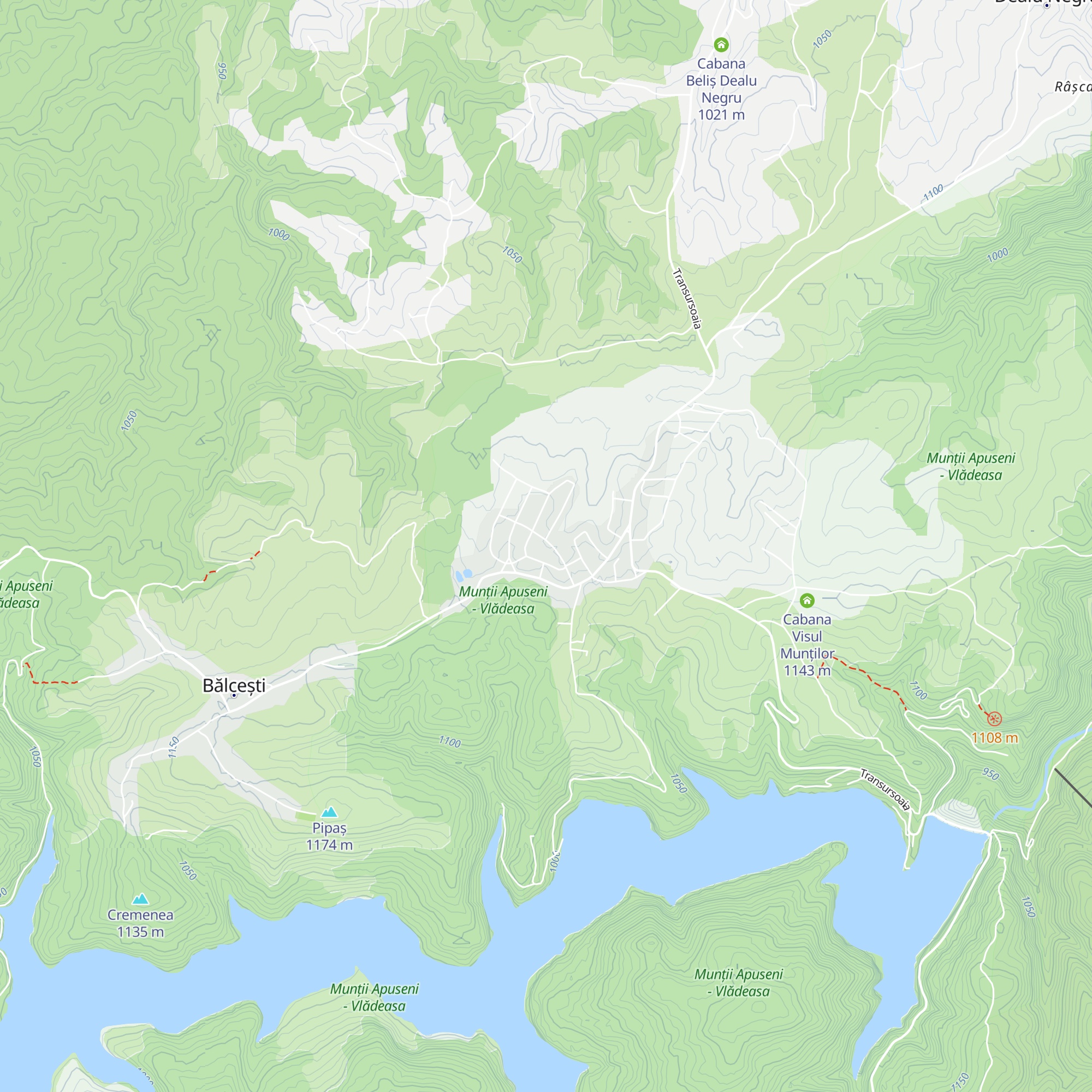 Cabana Beliș, Universitatea Babeș-Bolyai map