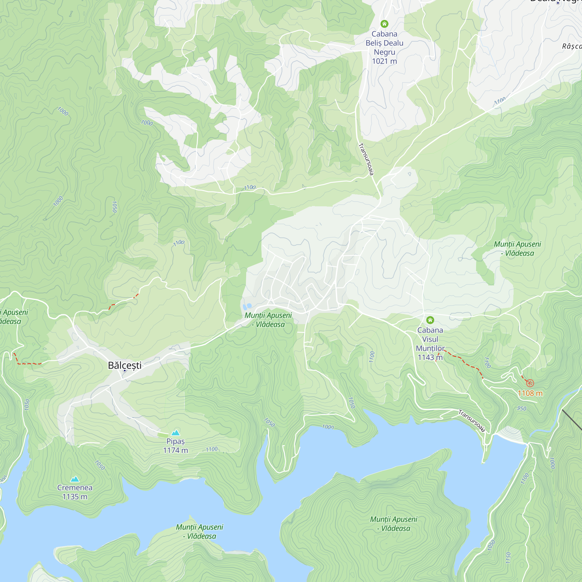 Cabana Beliș, Universitatea Babeș-Bolyai map