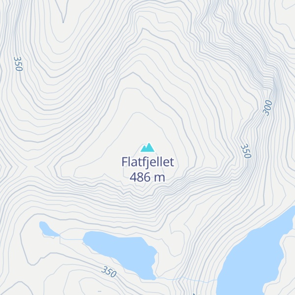 Map of Flatfjellet