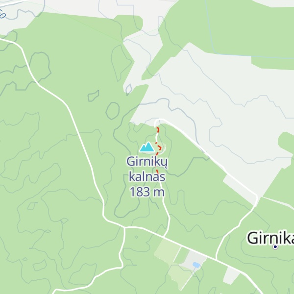 Map of Girnikų kalnas