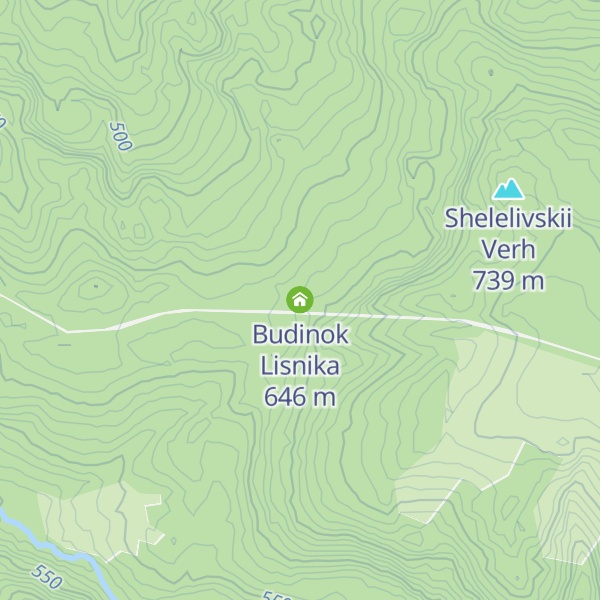 Map of Budinok Lisnika