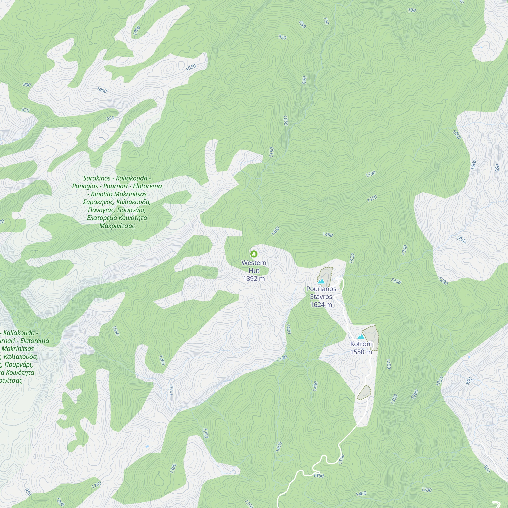 Western Hut map