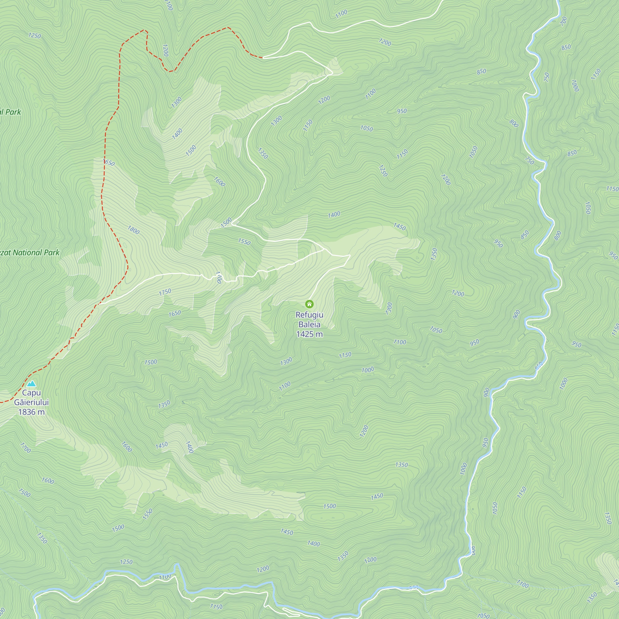 Cabana Silvică Baleia map