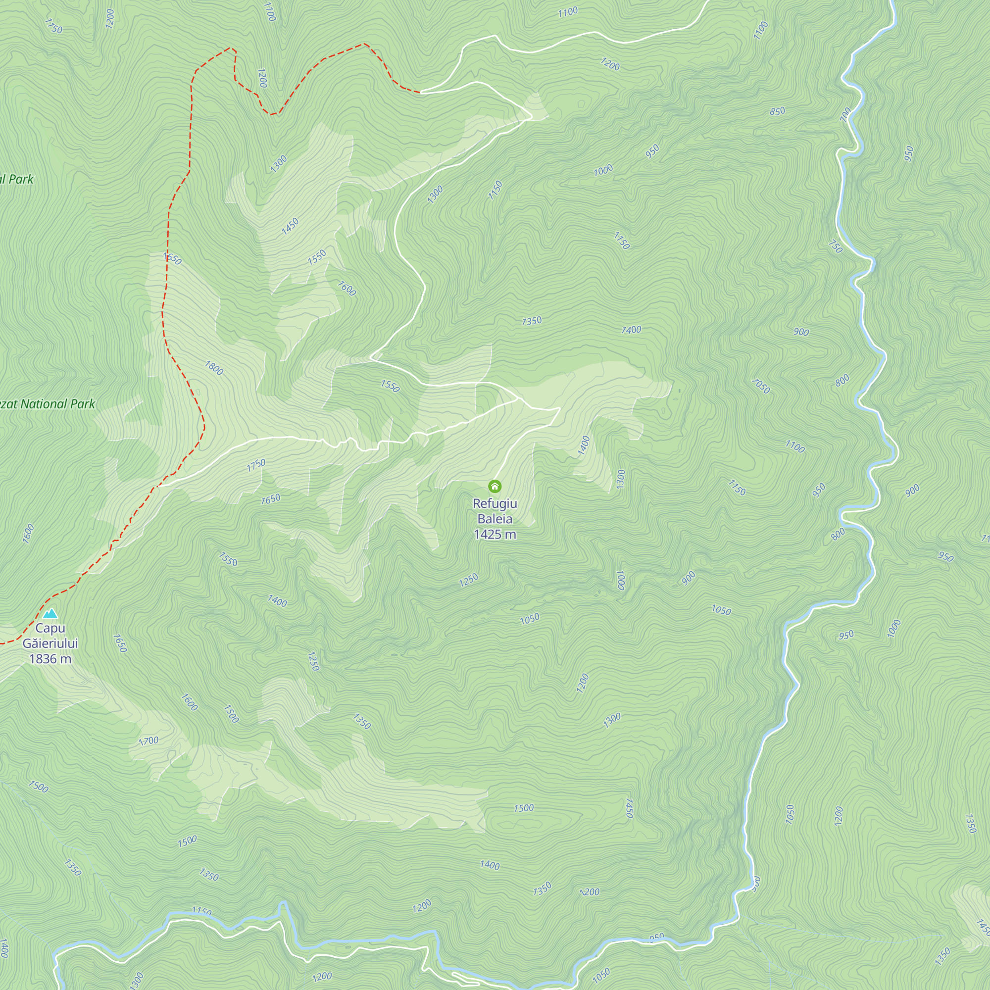 Cabana Silvică Baleia map