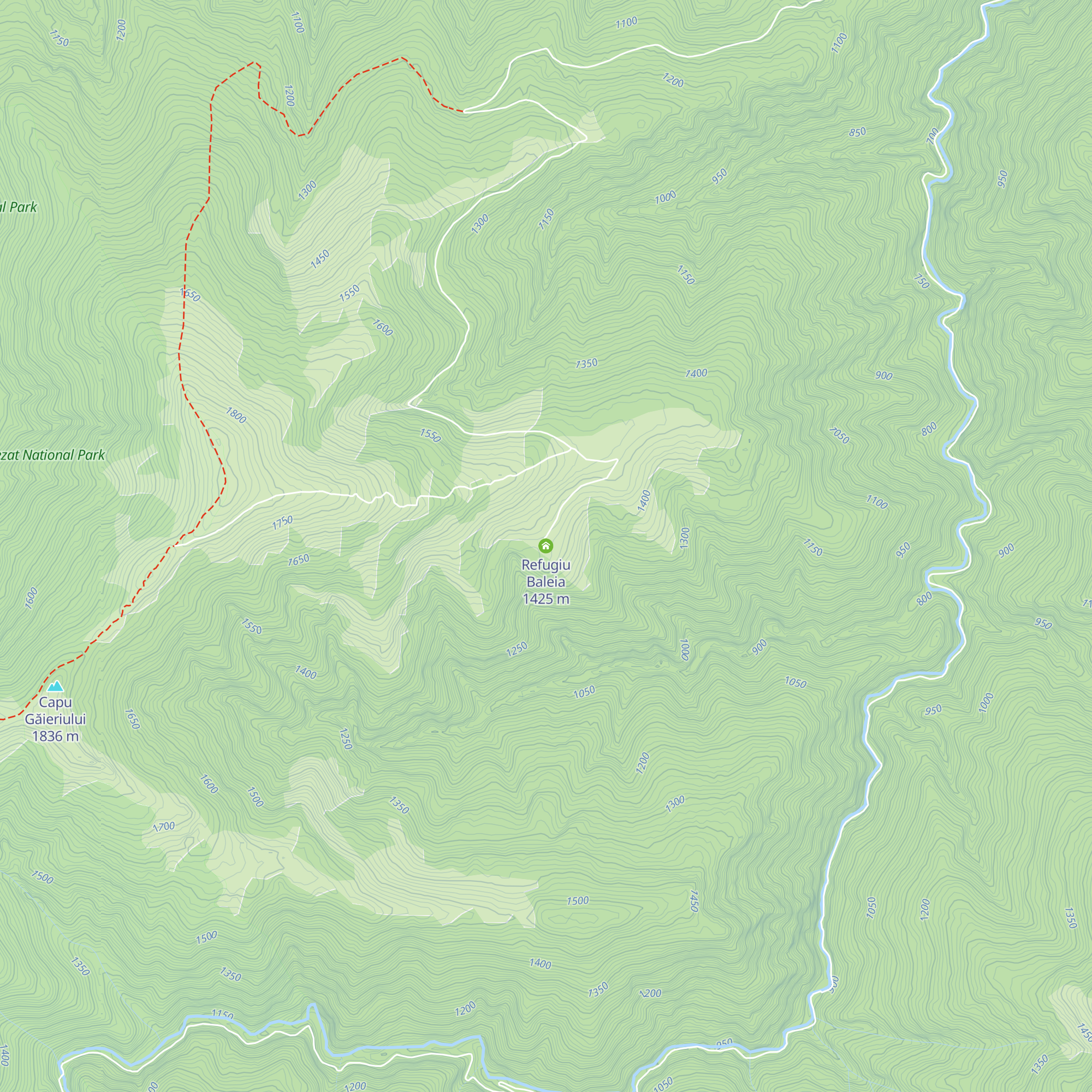 Refugiu Baleia map