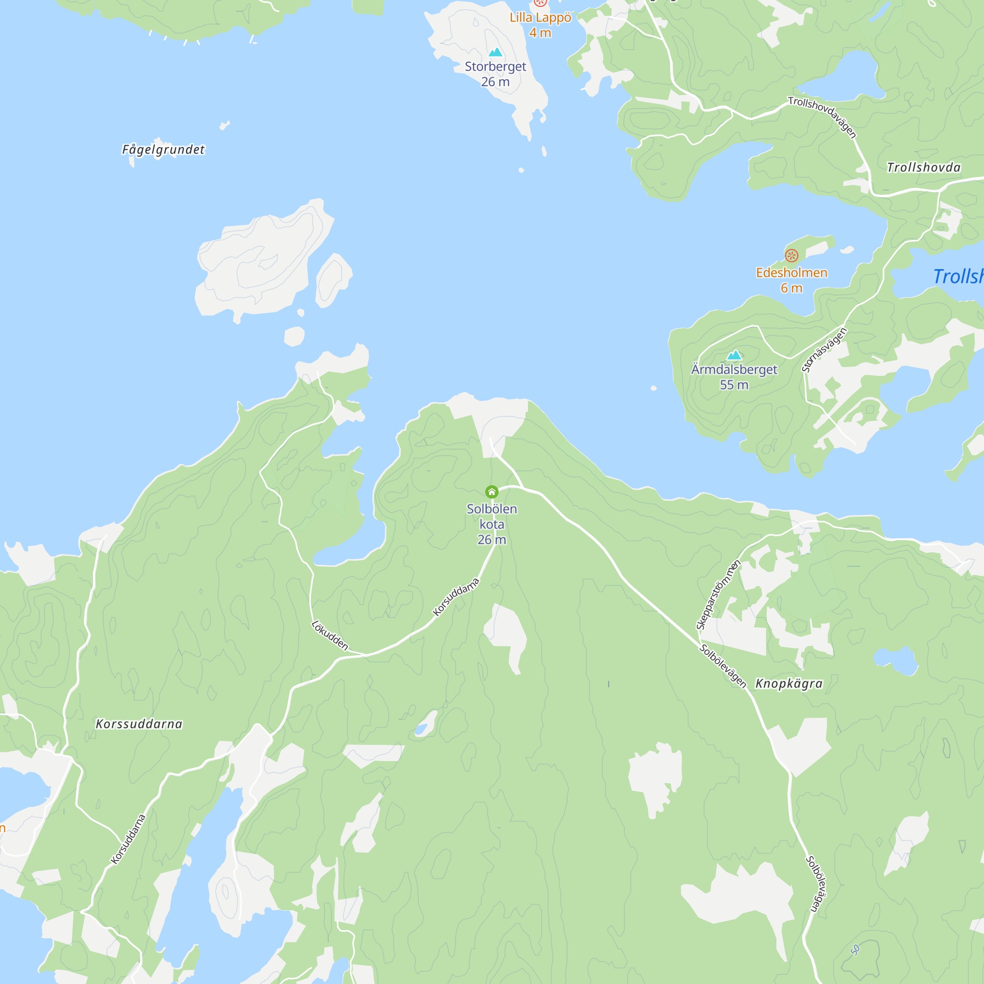 Solbölen kota map
