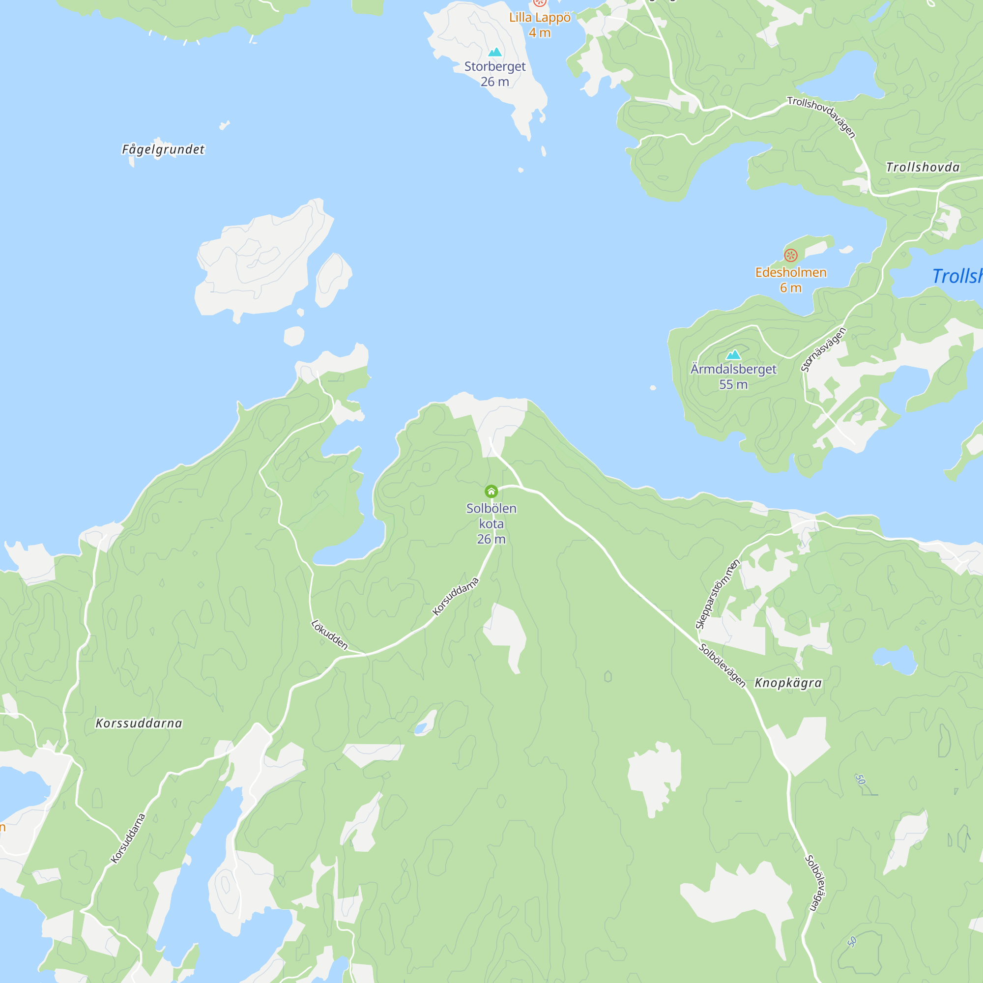 Solbölen kota map