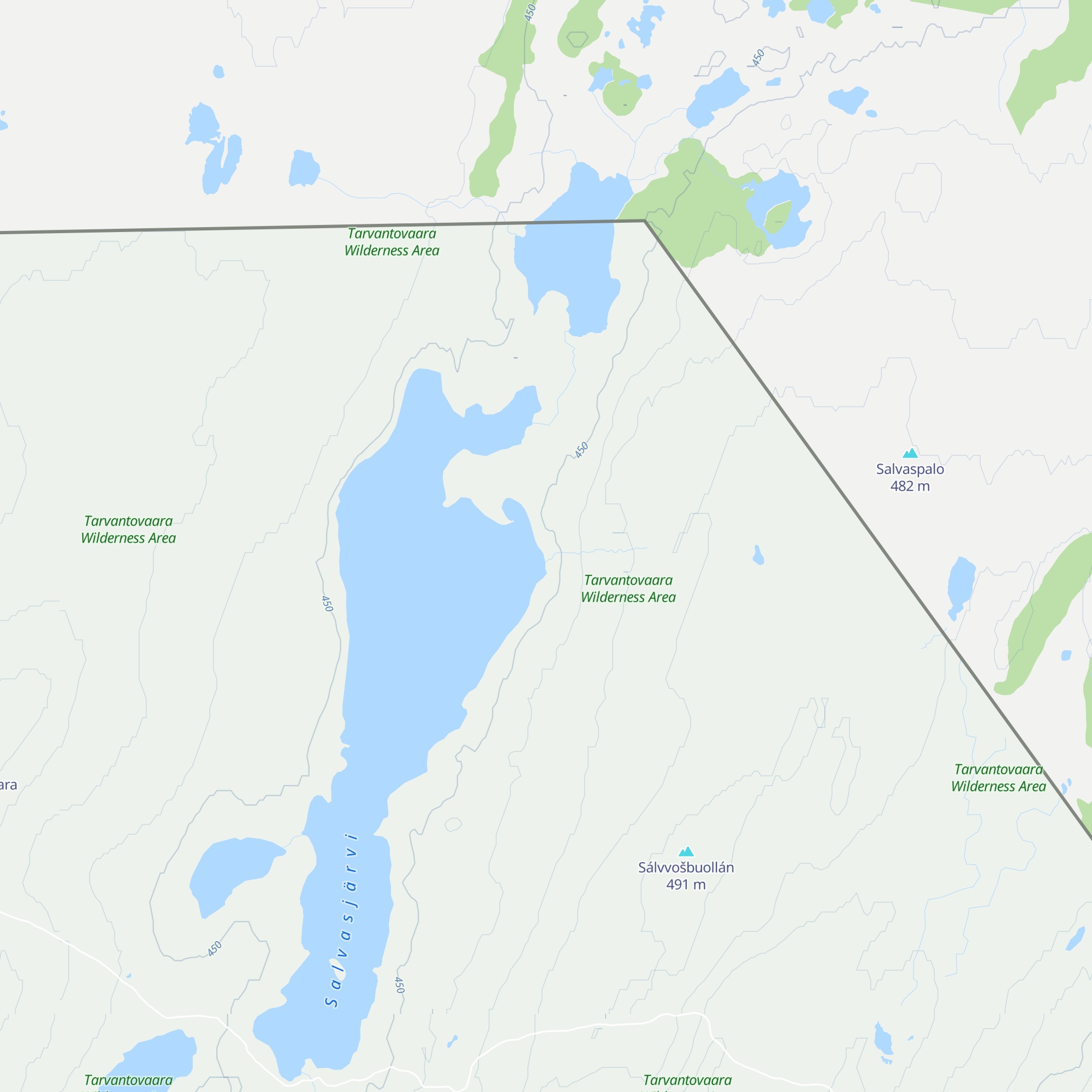 Salvasjärvi autiotupa map