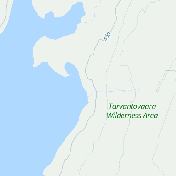 Map of Salvasjärvi autiotupa