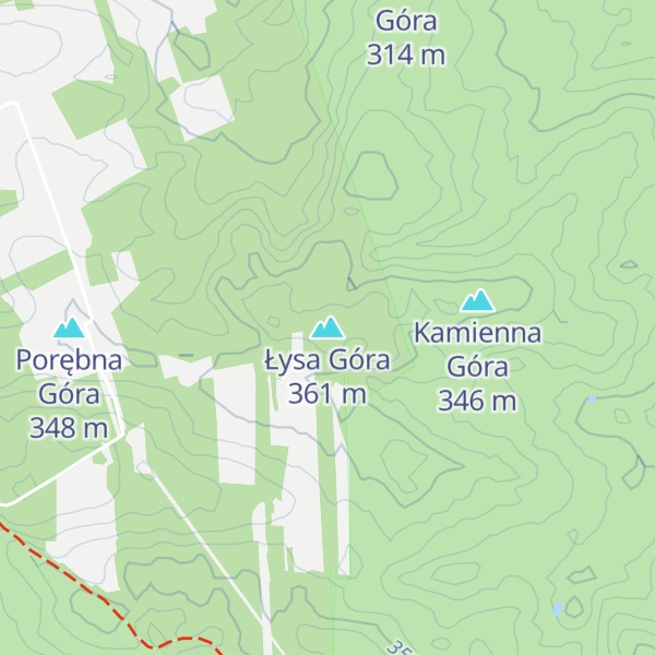 Map of Łysa Góra