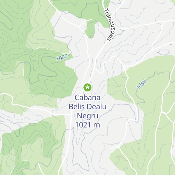 Map of Cabana Beliș Dealu Negru